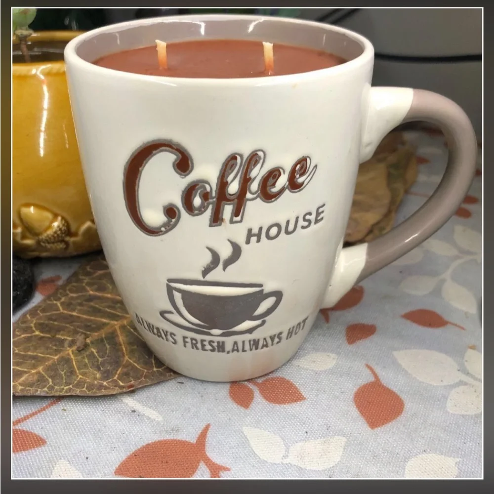 Handmade Soy Candle - “Coffee House” - Picture 1 of 3